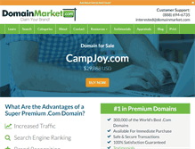 Tablet Screenshot of campjoy.com